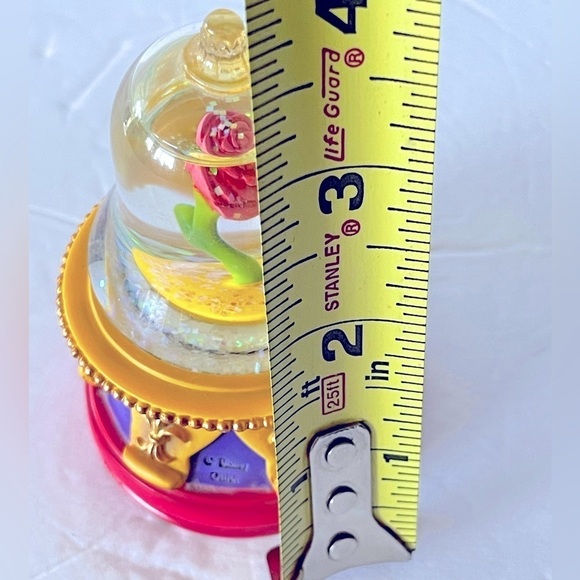 Disney Cute Princess Belle Beauty and The Beast Rose Figure Mini Snow Gl… - Picture 6 of 7